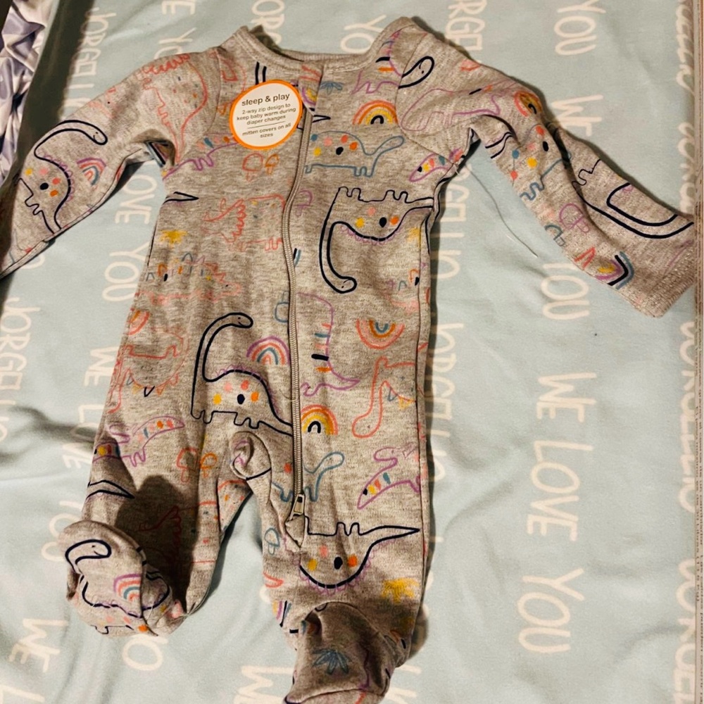 Premie boy sleeper and onesie set (New)